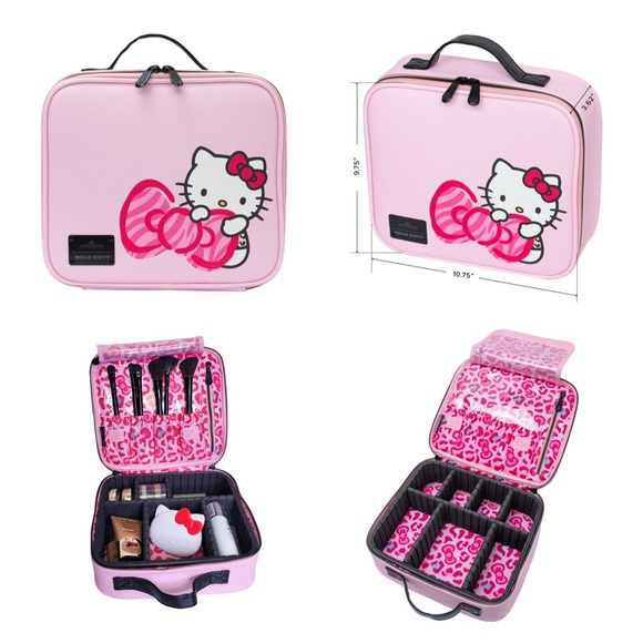 Impressions Vegan Leather Hello Kitty Cosmetic Box - Picture 1 of 12